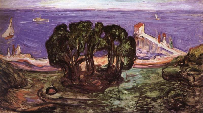 Edvard Munch The Bush of seaside China oil painting art